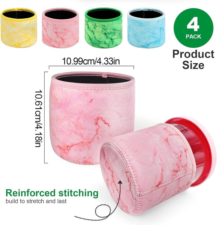 4 Stück Eiscreme-Neoprenhülle Für Ninja Creami Deluxe-Zubehör, Eisbecher Für Ninj-a Creami,Wiederver