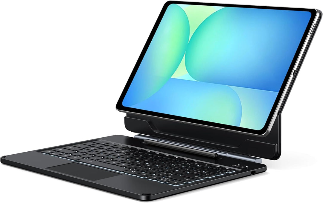 ORDA Tastatur Hülle für Samsung Galaxy Tab S10 FE Plus (13,1 Zoll) mit Tastatur, Magnetische Ständer