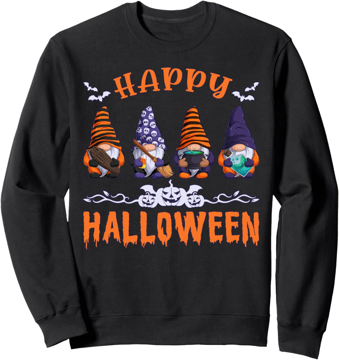 Halloween Wichtel, Zwerge, Happy Halloween Sweatshirt