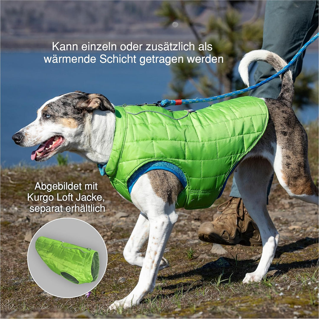 Kurgo Core Hunde-Pullover, Leichtes Fleece, Mit 2-Wege-Reissverschluss, Mit Hundegeschirr kompatibel
