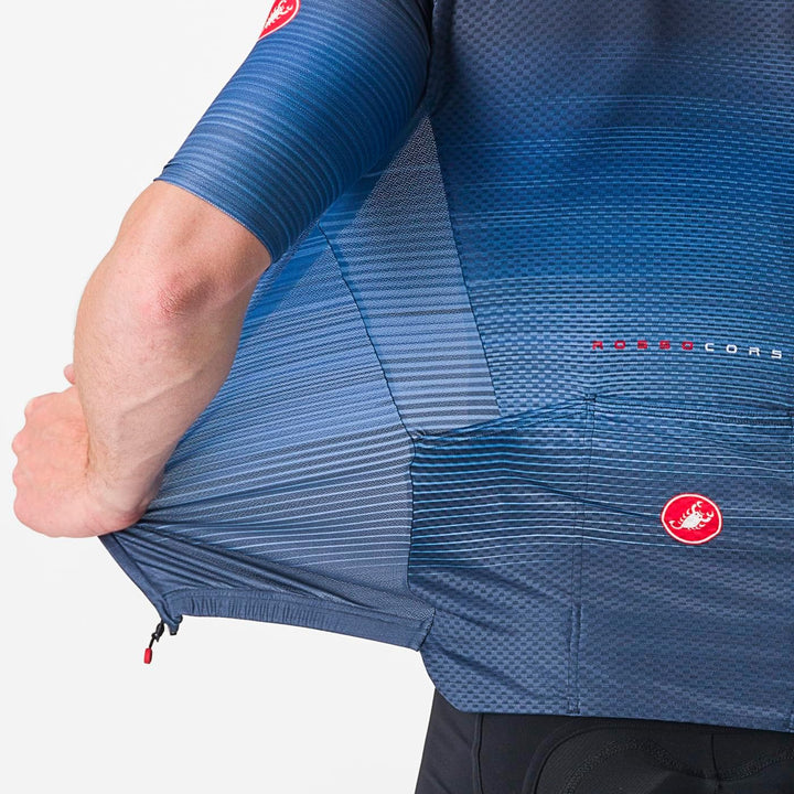 Castelli Herren Aero Race 6.0 Jersey T-Shirt M Belgischer Blau, M Belgischer Blau