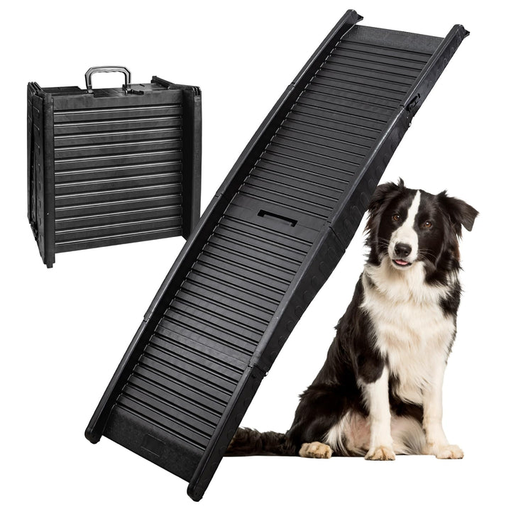 Kunststoff Hunderampe 152 cm, 50 kg Belastbarkeit klappbar für Auto Hunde Rampe Einstiegshilfe Hunde