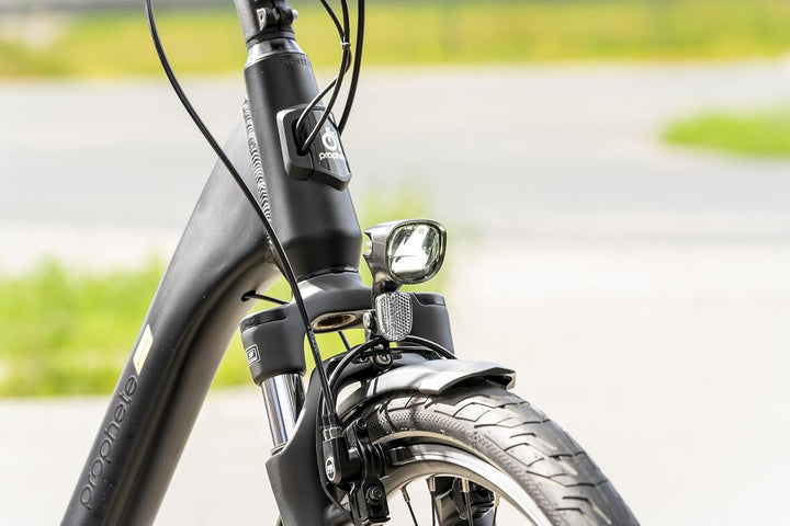 Prophete Fahrradbeleuchtung, E-Bike Scheinwerfer – 80 Lux, 360° Sichtbarkeit, OSRAM LEDs, Wasserdich