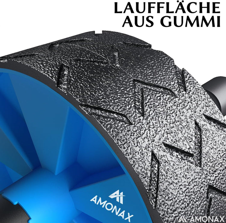 Amonax Bauchroller, bauchtrainer ab roller, bauchmuskeltrainer ab wheel set, mit Rutschfester, inkl.