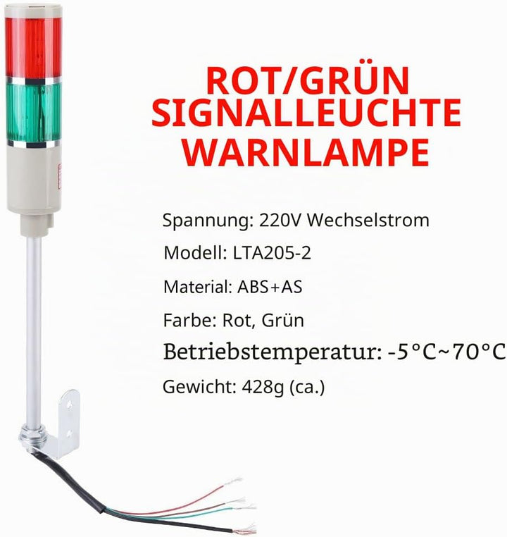 1pc Rot/Grün Glühbirne Warnung Notfallausrüstung Glühbirne Leuchtfeuer Lampe 220V