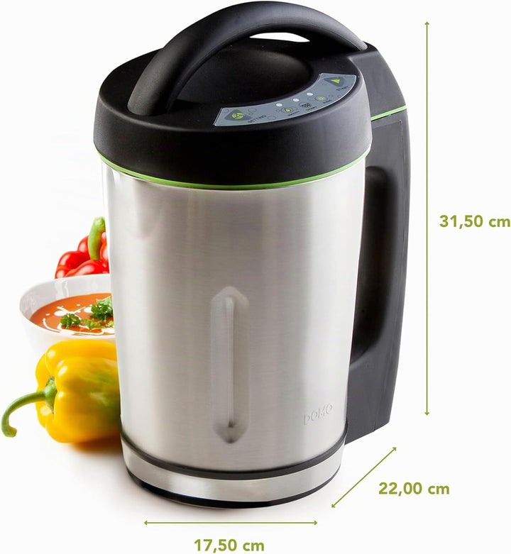 Domo DO498BL Suppenkocher, Rostfreies Metall, 1.6 liters,