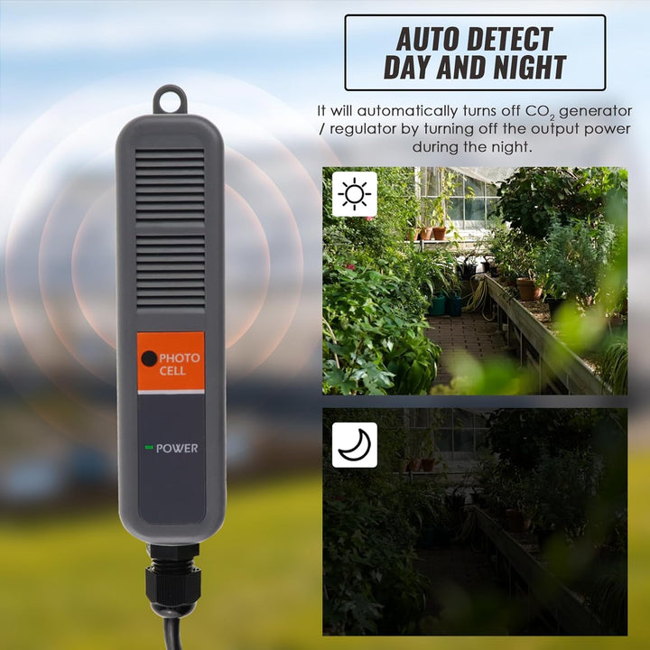 CO2 Controller Kohlendioxidregler CO2-Messgerät Monitor Tag und Nacht Relais Funktion, NDIR CO2 Sens