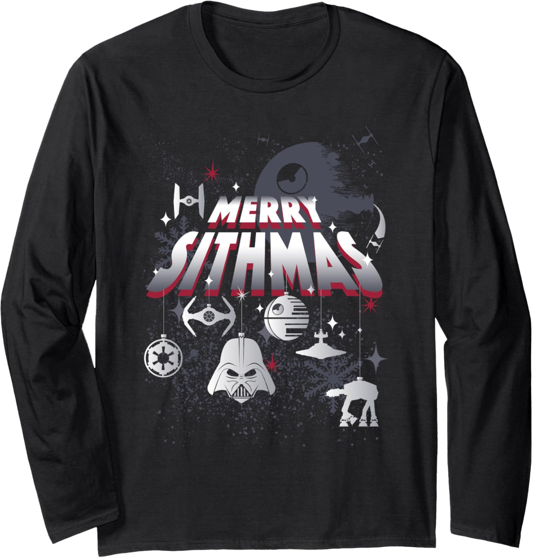 Star Wars Christmas Dark Side Group Shot Merry Sithmas Langarmshirt