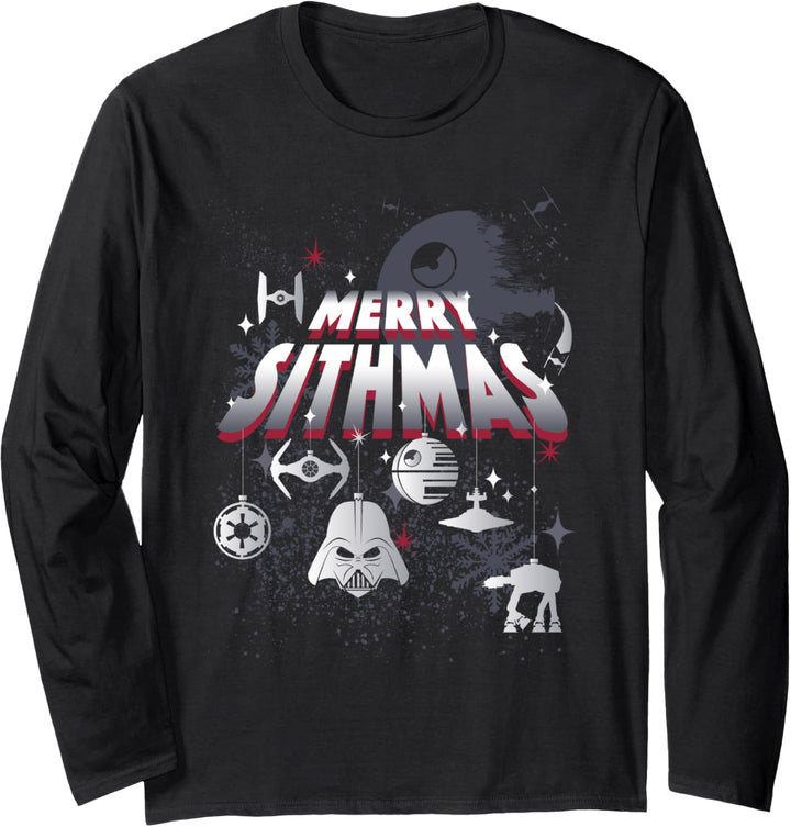 Star Wars Christmas Dark Side Group Shot Merry Sithmas Langarmshirt