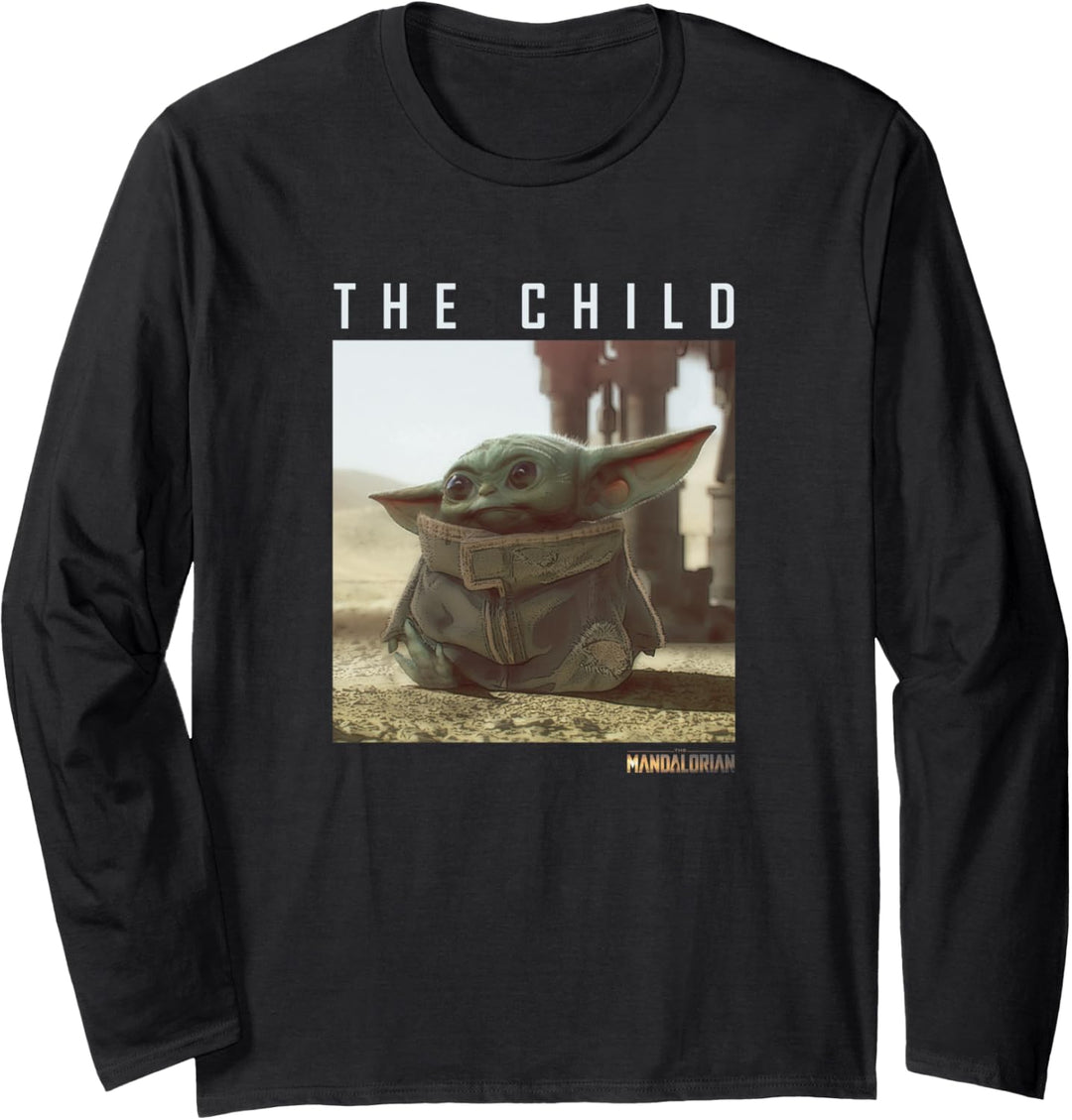 Star Wars The Mandalorian The Child Long Ears Photo Langarmshirt