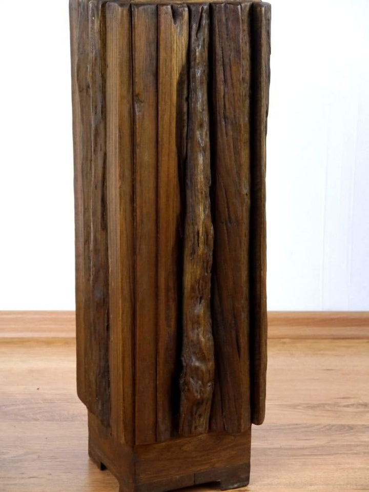 livasia Regenschirmständer aus Teakholz oder Hartholz, Schirmhalter, Schirmständer, Regenschirmhalte