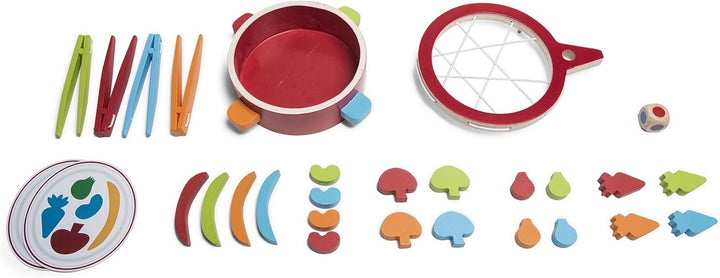 BS Toys Veggie, Rot - Holzspielzeug für Kinder - Motorikförderung - Gemüse sammeln und spielerisch l