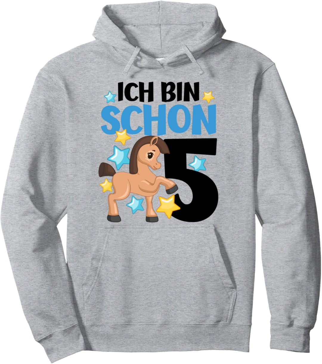 5. Geburtstag Mädchen Reiterin Tochter 5 Jahre Alt Pony Pullover Hoodie