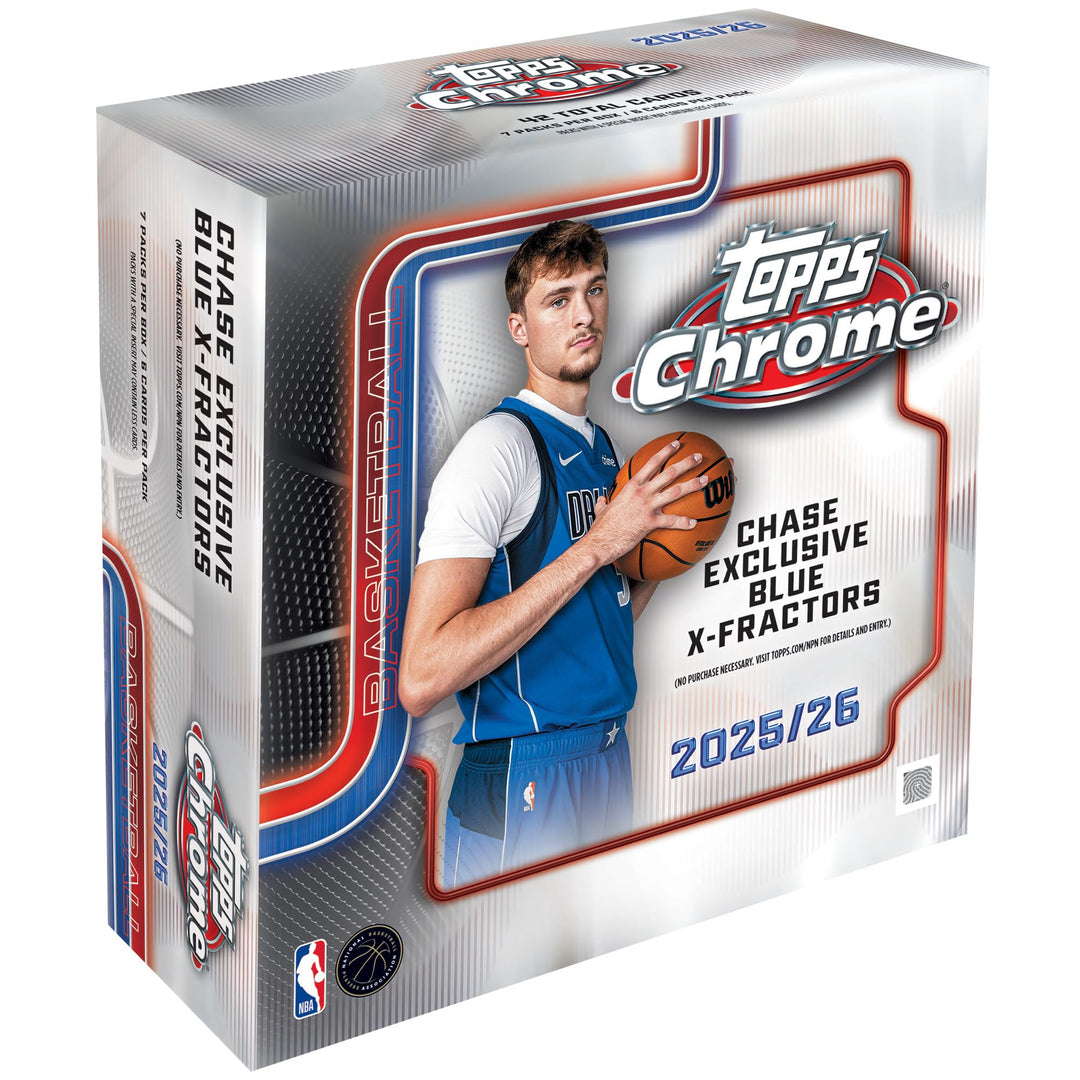 Topps 2025-26 Chrome Basketball - Fabrik versiegelt - Mega Box, Mega Box