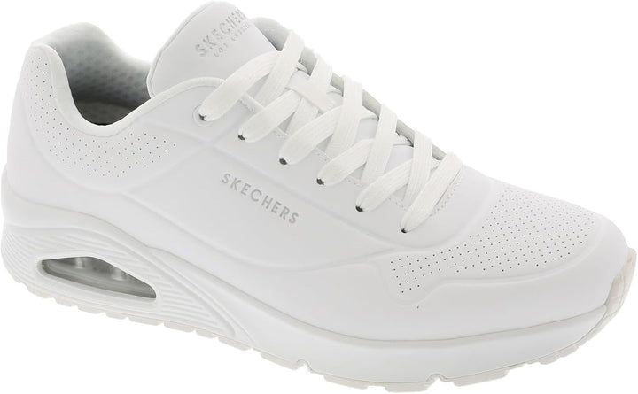 Skechers Herren UNO Stand On Air Sneaker 39 EU White Durabuck Mesh, 39 EU White Durabuck Mesh