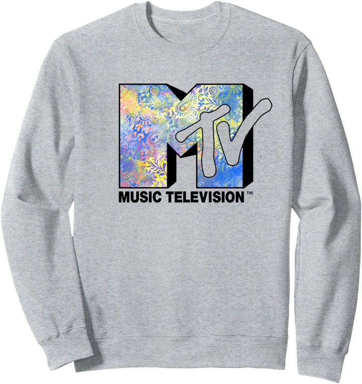 MTV Logo Paisley Blue Sweatshirt