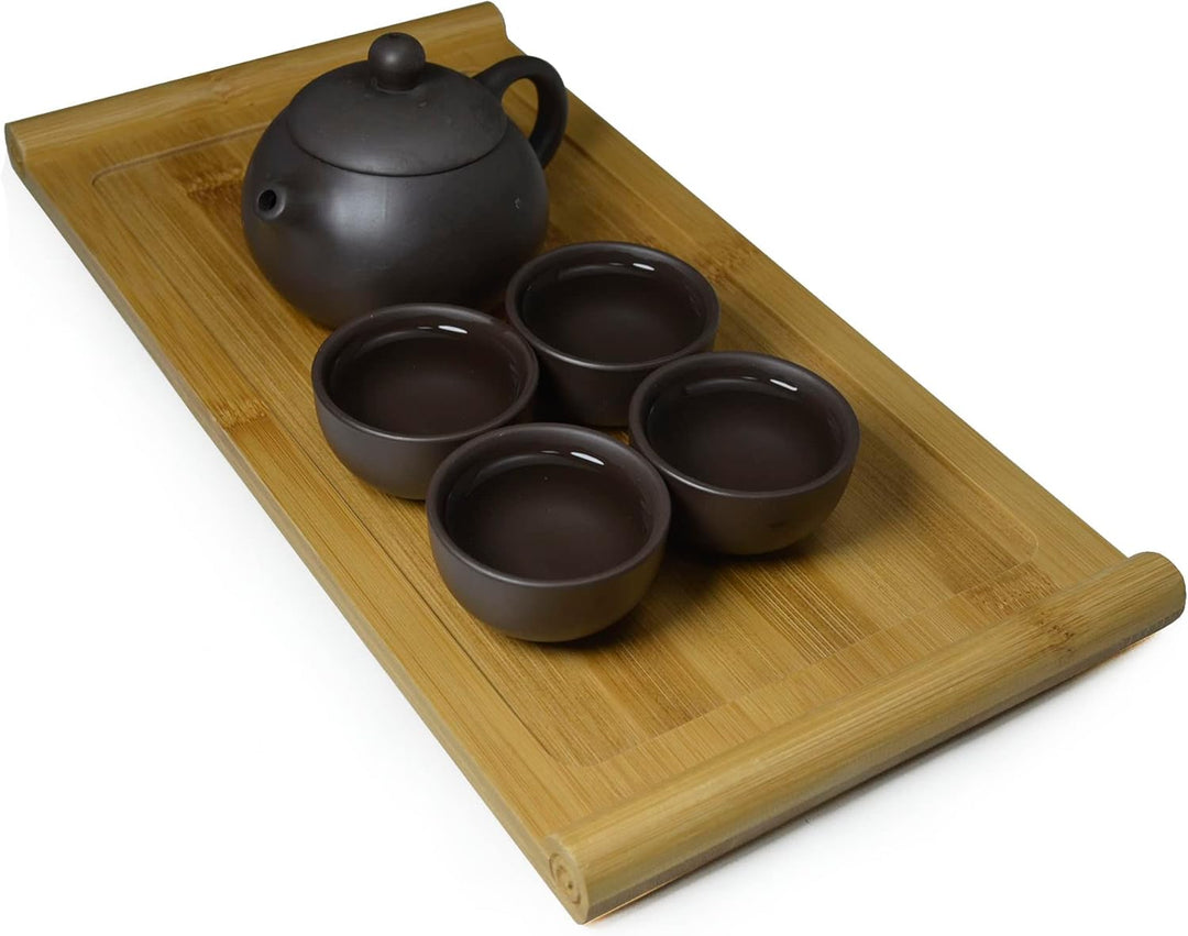 Teekanne aus Ton mit 4 Tassen, kleine Teekanne und Tassen, traditionelles chinesisches Kung-Fu-Teese