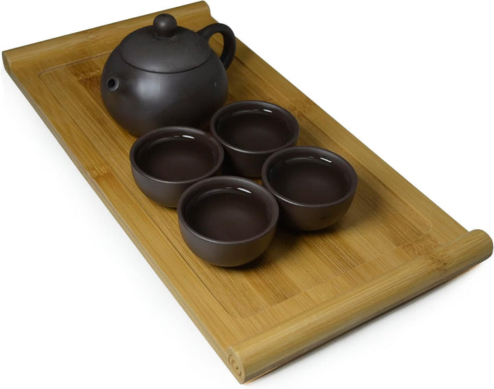 Teekanne aus Ton mit 4 Tassen, kleine Teekanne und Tassen, traditionelles chinesisches Kung-Fu-Teese