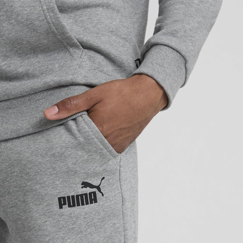 PUMA Herren ESS Logo Pants FL Cl Hose XS Medium Gray Heather, XS Medium Gray Heather