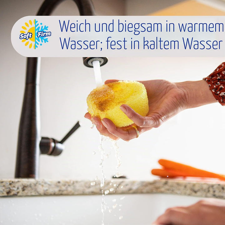 Scrub Daddy Dish Daddy Spülschwamm mit Spülmittelspender, Nachfüllköpfe, Schwamm und Anschlusskopf