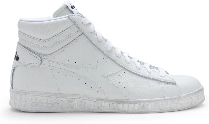 Diadora Unisex Game L High Waxed Hohe Sneaker 47 EU Weiss, 47 EU Weiss