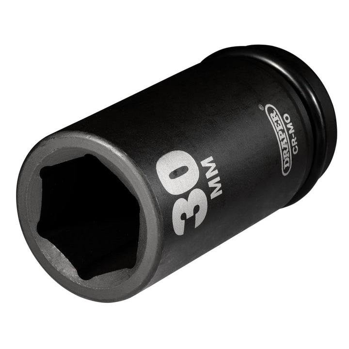 Draper 71916 Hi-Torq 6-Punkt-Schlag-Stecknuss, 30 mm Grösse, Blau, 1,9 cm (3/4 Zoll) Vierkantantrieb