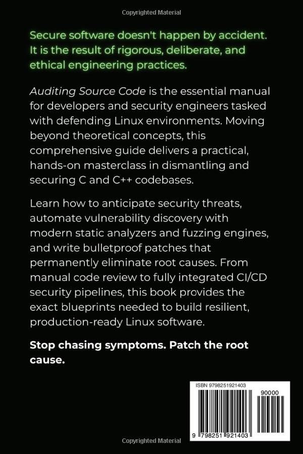 Auditing Source Code: Automated Testing, Static Analysis, and Vulnerability Patching for Linux Softw