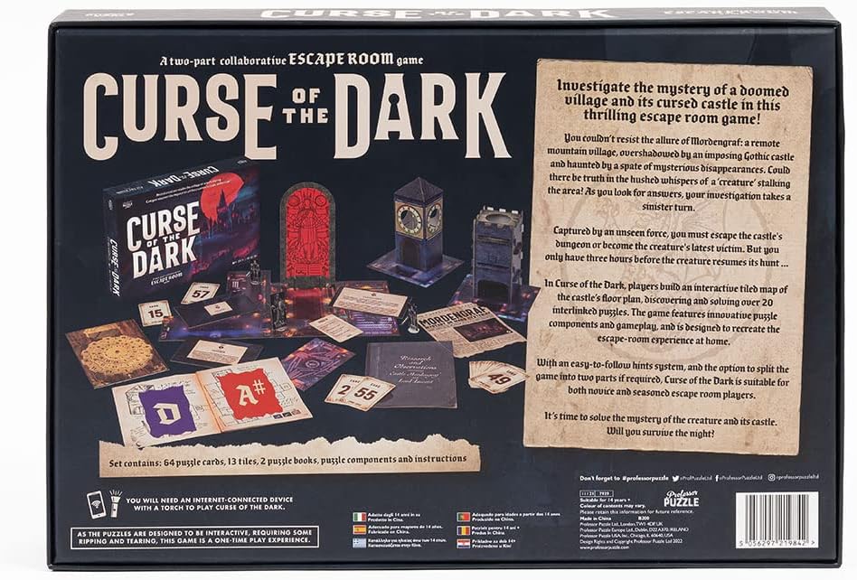 Professor Puzzle Curse of The Dark Escape Room Spiel – Untersuchen Sie das Geheimnis eines verurteil