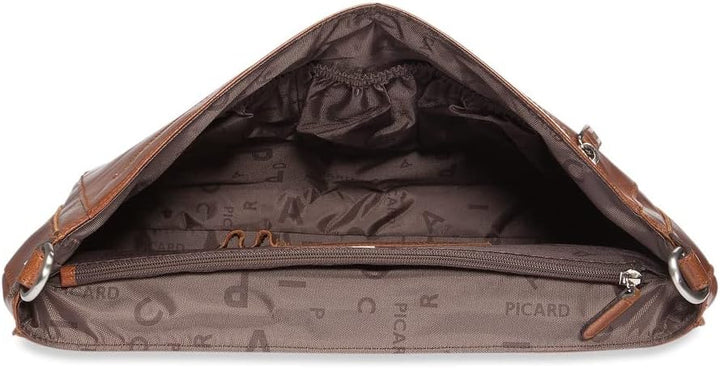 Picard Unisex, Herren Aktentasche BUDDY aus Wasserbüffelleder Gross | mit Steckverschluss | Aktentas