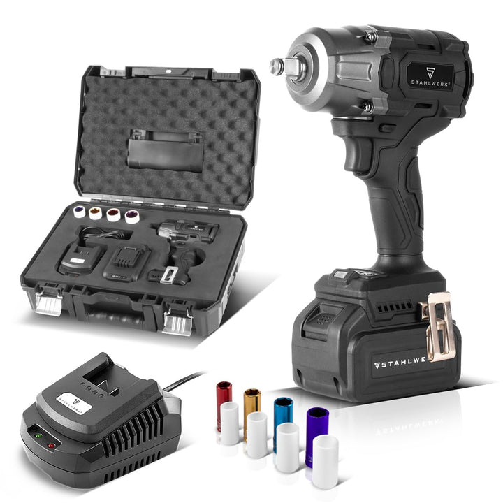 STAHLWERK Akku-Drehschlagschrauber ADS-880 ST – 20 Volt-System, Brushless-Technologie, Akku-Schlagsc