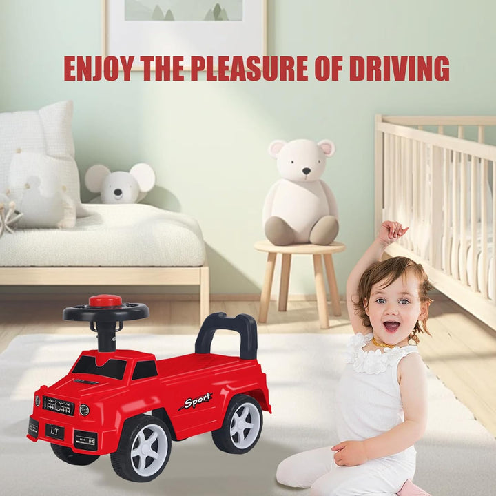 Rutschauto für Kinder, Tragespielzeug zum Schieben, Lauflernhilfe für Kinder, Buggy – Little Auto –