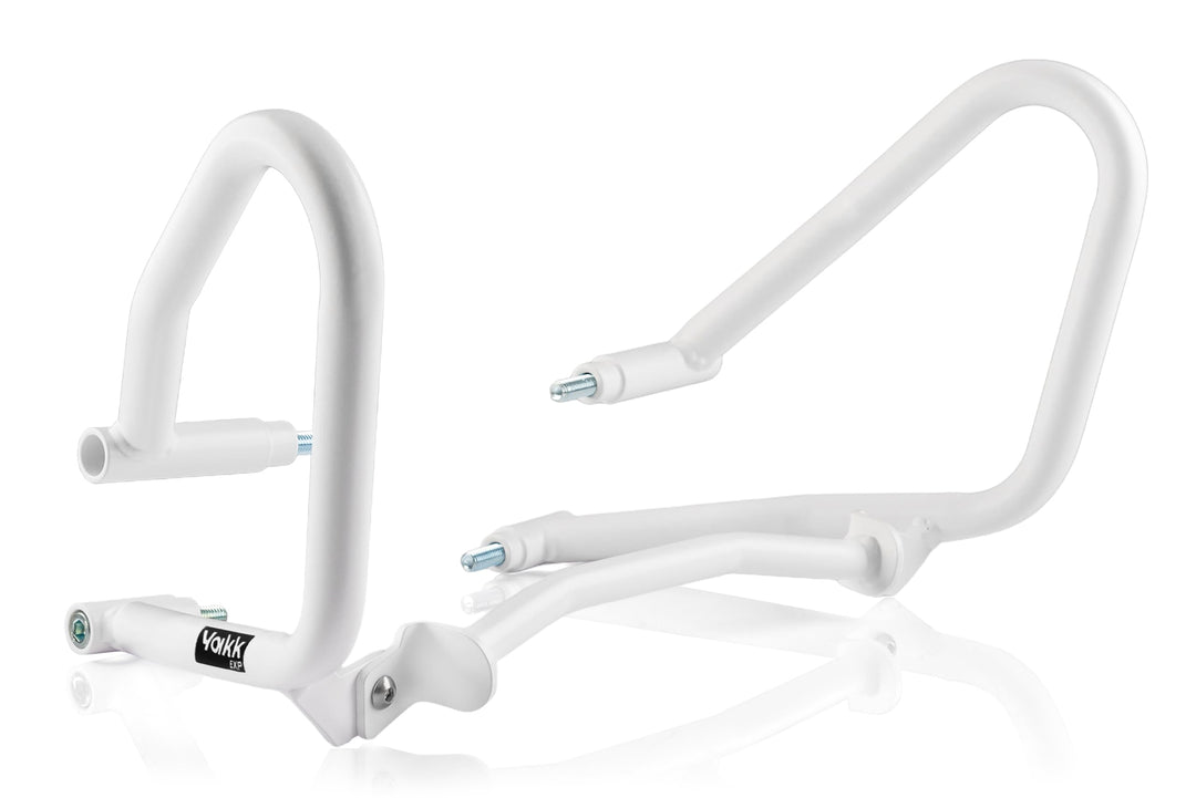 Sturzbügel Motorschutzbügel für Husqvarna 701 KTM 690 weiss Yakk EXP (Weiss), Weiss