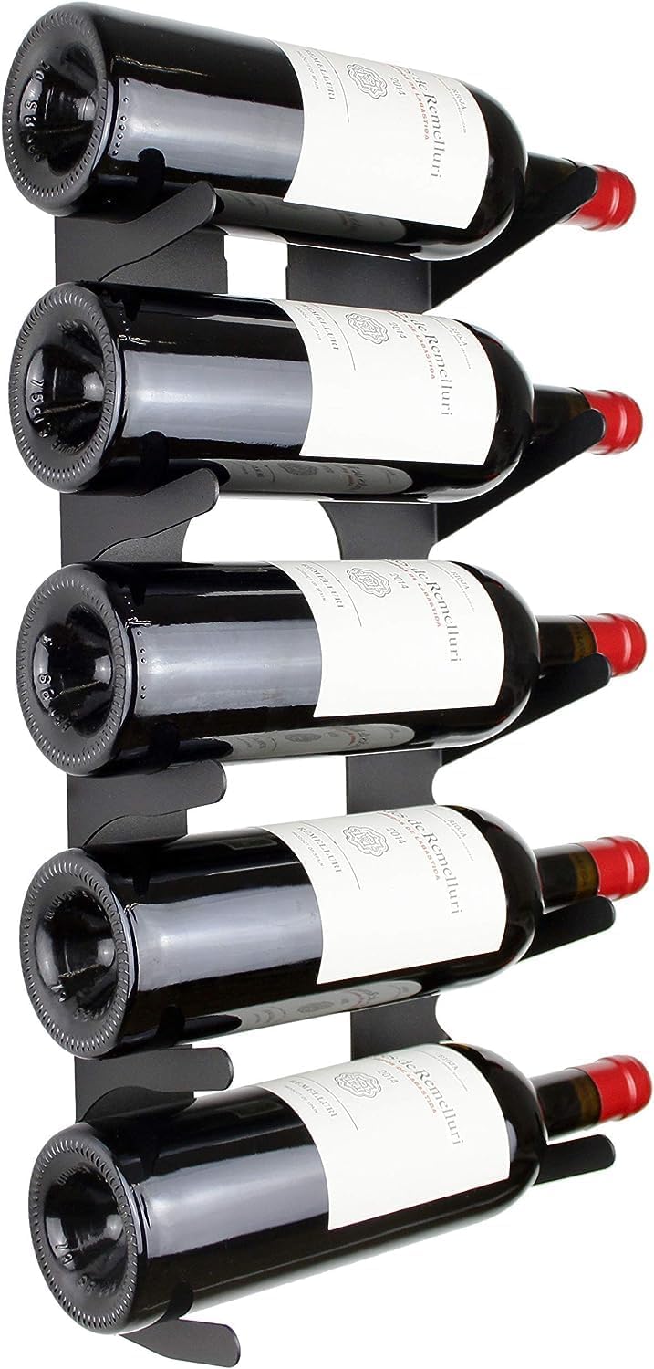 etterr Weinregale aus Stahl für alle Weinsorten, mit Wandankern und Verkleidung. (Weiss)