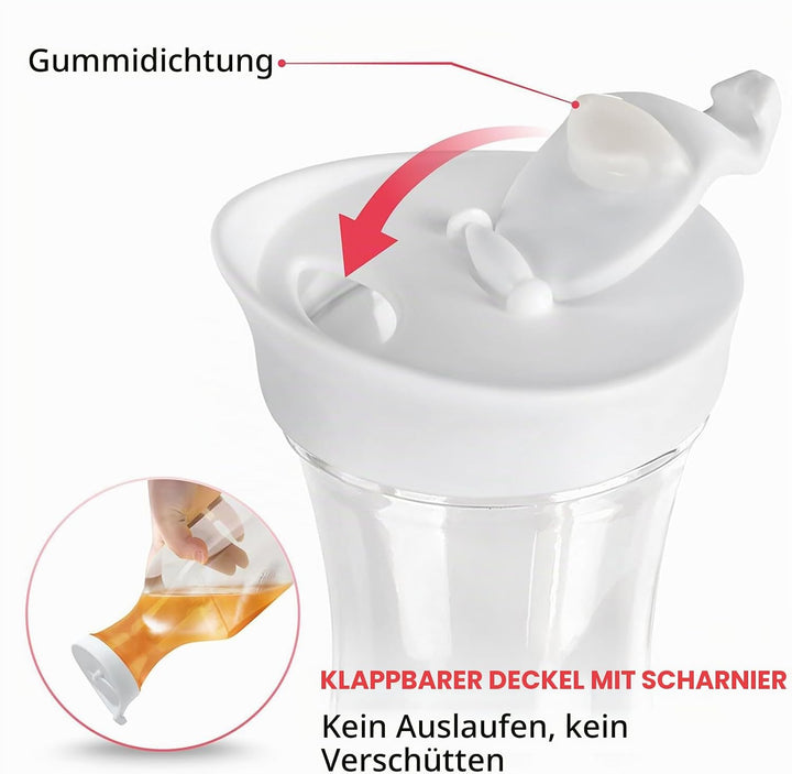 4 Stück Wiederverwendbare Waschmittel Aufbewahrungsbox 1.5 L, PET Waschmittelspender, Waschpulver Au
