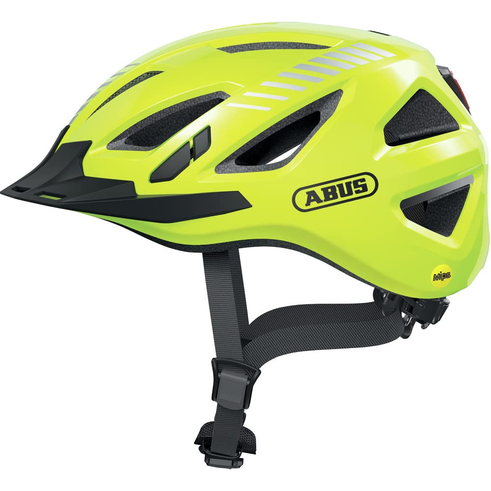 ABUS Stadthelm Urban-I 3.0 MIPS - Fahrradhelm mit Aufprallschutz, Rücklicht, Schirm und Magnetversch