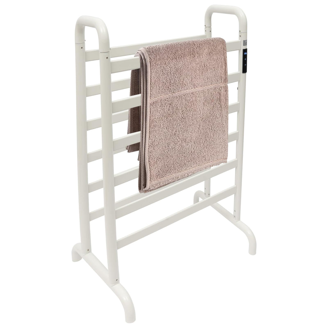 Handtuchheizkörper Freistehend Elektrisch Badheizkörper LED-Anzeige 45-60℃/113-140°F Handtuchleiter