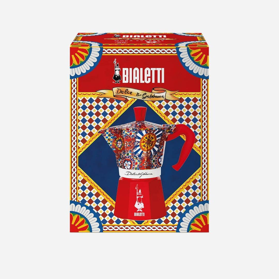 Cafetière italienne Bialetti Moka Express 0005327 3 Tasses D et G Rouge 通常 Mehrfarbig, 通常 Mehrfarbig