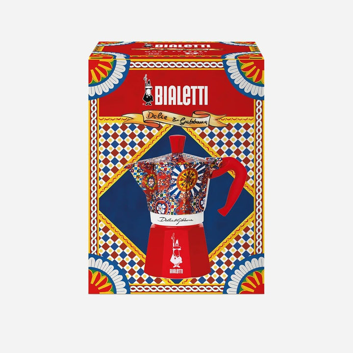 Cafetière italienne Bialetti Moka Express 0005327 3 Tasses D et G Rouge 通常 Mehrfarbig, 通常 Mehrfarbig