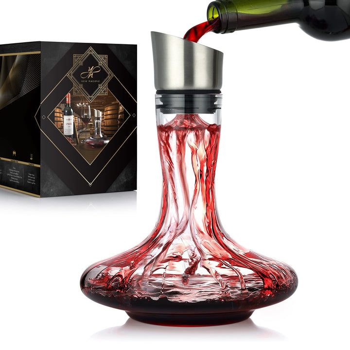 Weinkaraffe mit Integriertem Belüfter Ausgiesser & Filter, Decanter, Wein Dekantierer,Weinbelüfter,
