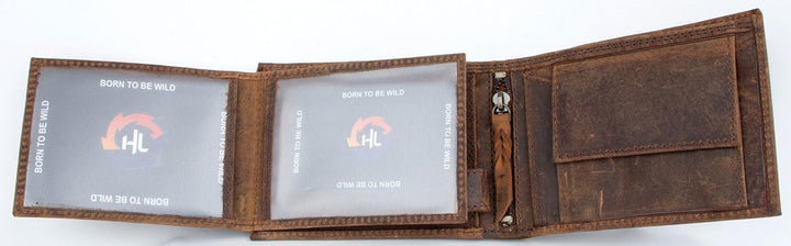 FLW-HL Natürliche Starke Geldbörse des Echtem Leder mit Keinem Logo oder Markierung