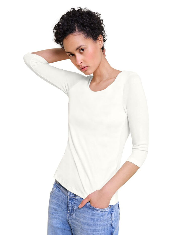 Street One Damen Style Pania T-Shirt 34 Off White, 34 Off White