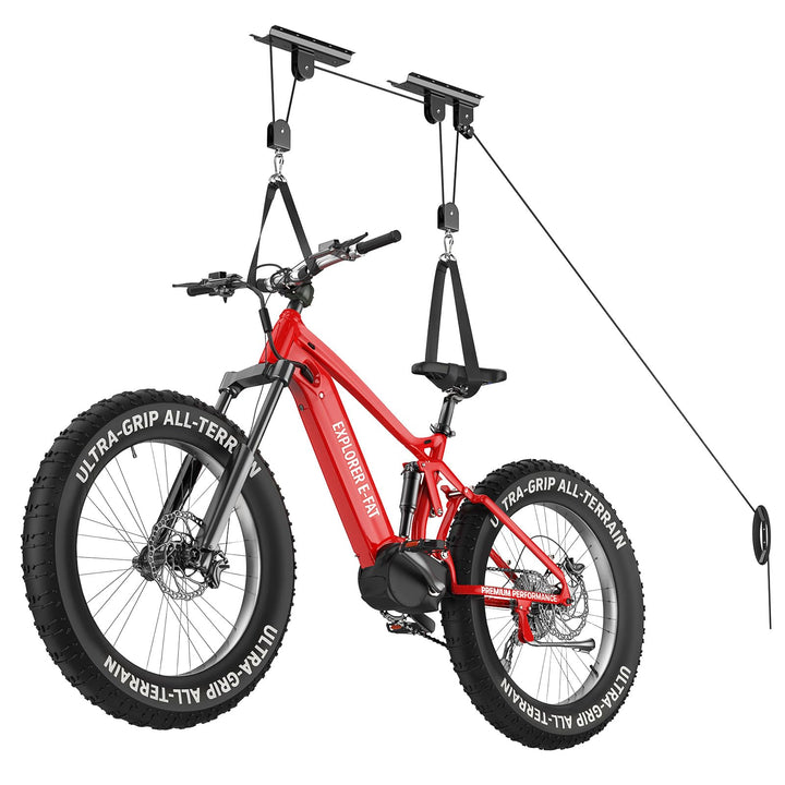 Housolution Fahrradheber, [1 Pack] Hebezugsystem mit 88Lbs Tragkraft, passend für 3-4,9m hohe Decken