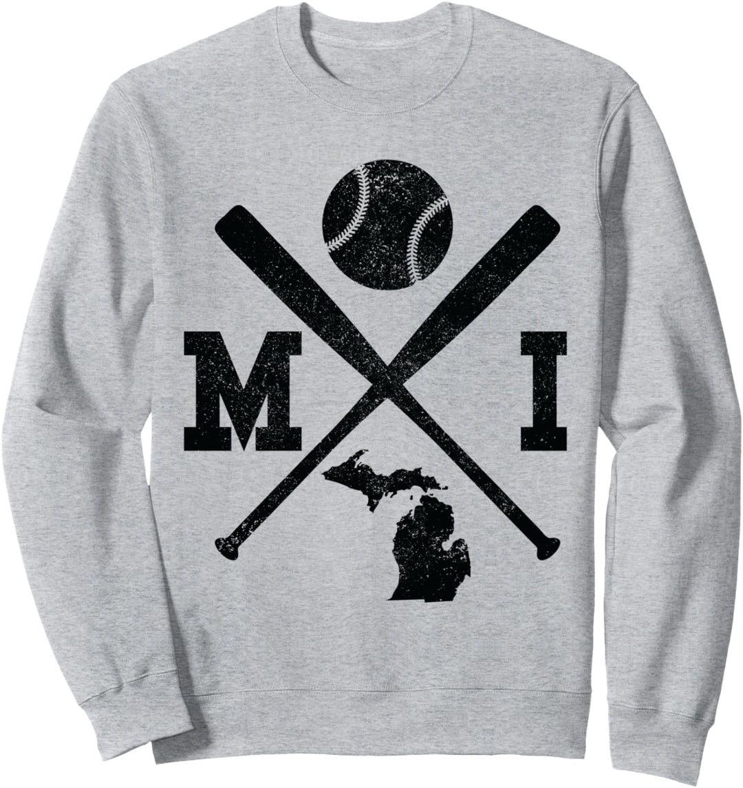MI USA State - Baseballspieler Michigan Sweatshirt