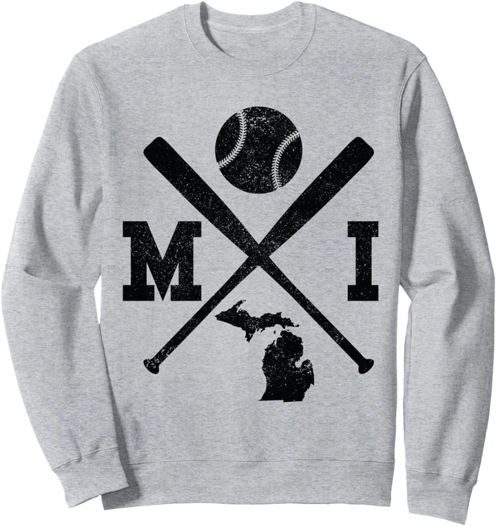 MI USA State - Baseballspieler Michigan Sweatshirt