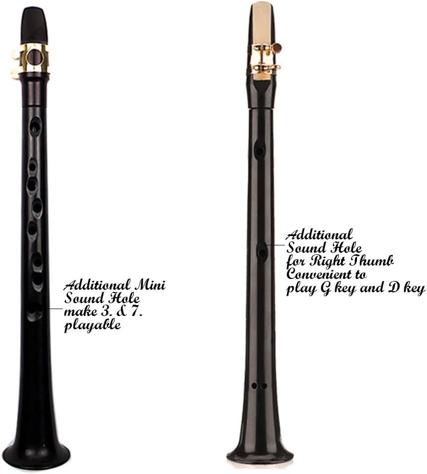 FOVERN1 Taschen-Saxophon-Set, Mini-Saxophon, tragbares Holzblasinstrument, professionelle Instrument