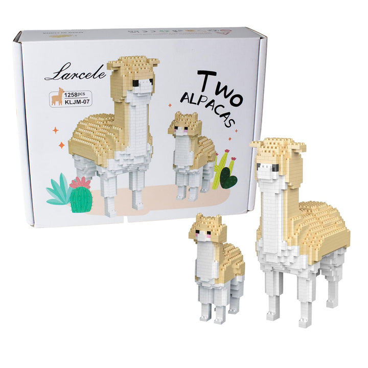 Larcele 1258 Stücke Mikro Bausteine Spielzeug Kit, Mini Bricks Bauen Bauklötze Satz KLJM-07 Mehrweg