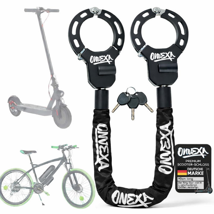 Handschellenschloss Stahl gehärtet – Diebstahlsicherung für E-Scooter, Fahrrad & Roller – kompakt, S