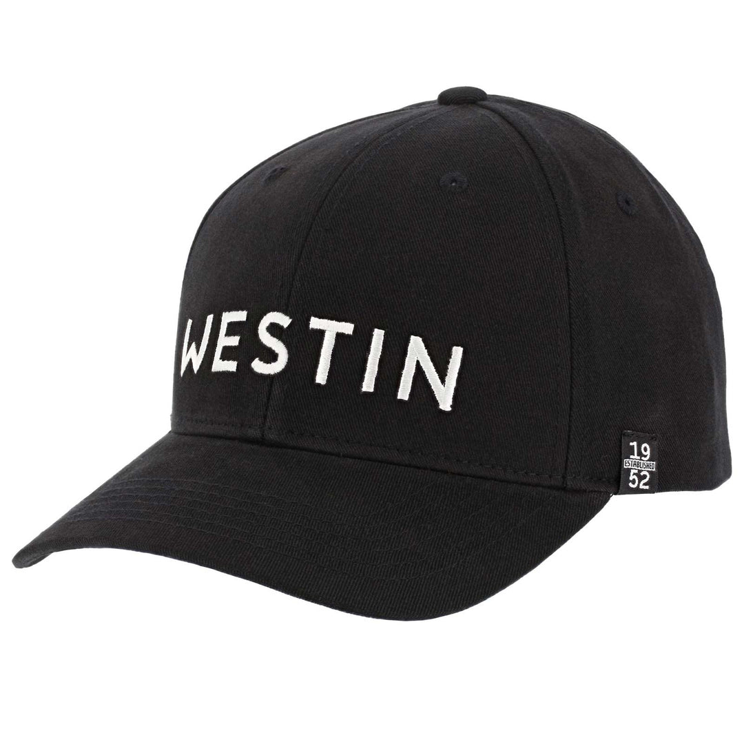 Westin Classic Cap Black - Angelcap für Spinnfischer, Schirmmütze, Basecap für Angler, Angelmütze, C