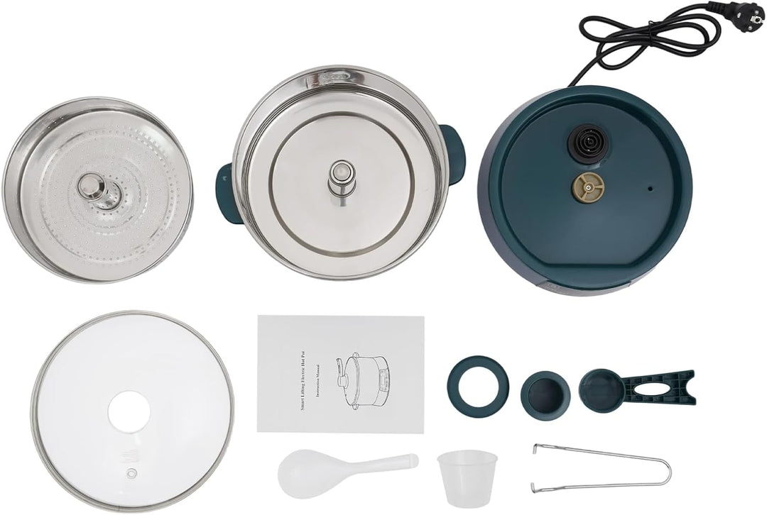 1500W 1000W 600W Low Sugar Reiskocher 4L für 4-6 Personen, mit 304 Edelstahl Innentopf, mit Hotpot F