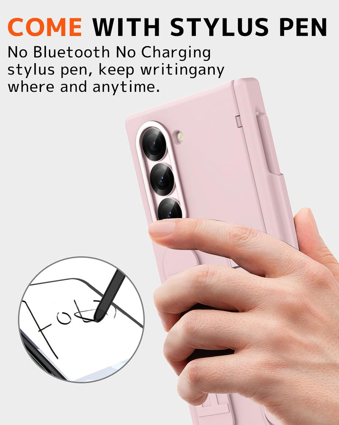 NINKI für Samsung Galaxy Z fold 7 Hülle mit Stift, fold7 case mit Privacy Screen, Scharnier fold7 sc